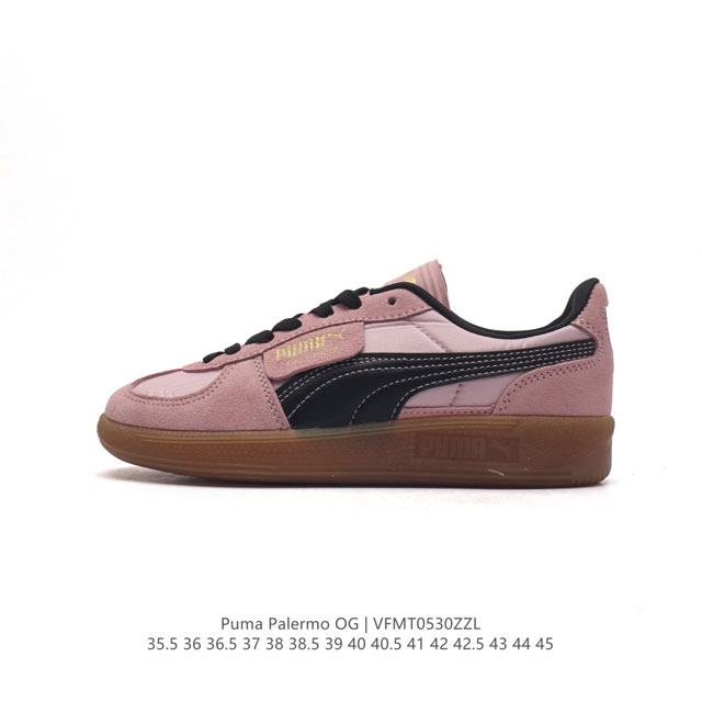 彪马puma Palermo Og 防滑耐磨低帮德训板鞋 男女运动鞋，Army Trainer Og休闲鞋沿用德训鞋经典外观 鞋身和鞋舌分别添加了品牌标志性 L