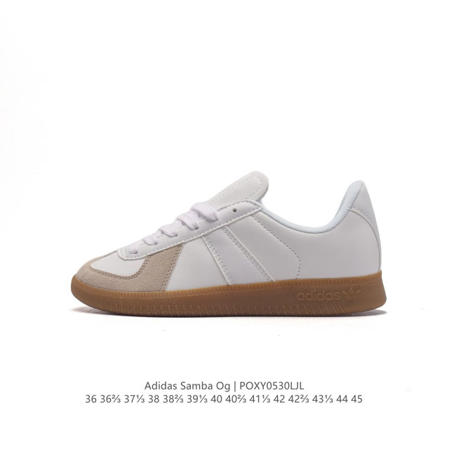 阿迪达斯 德训鞋 Adidas Originals Samba Og Shoes 经典运动鞋小白鞋 T头鞋 男女板鞋 彰显休闲摩登风情的时尚经典鞋。它诞生于50