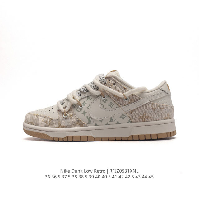 Nike Sb Dunk Low Lv联名 纯原大厂出品 极力推荐 原装头层材料 独家版型蒸餾加工 帶來的是更好的视觉和脚感体验 大厂纯原品质出货 清洁度 电绣