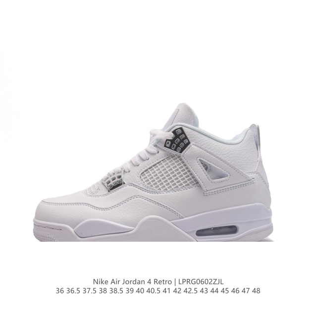 耐克 Nike Air Jordan 4 Retro Og迈克尔 乔丹aj4代乔4 中帮复古休闲运动文化篮球鞋。秉承轻量化的速度型篮球鞋设计思想完成设计，降低重