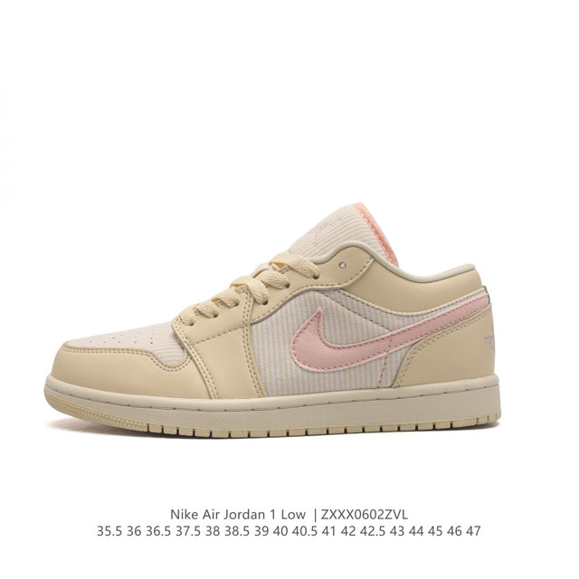 耐克 乔丹air Jordan 1 Low Aj1 乔1 乔丹1代aj1 低帮复古文化休闲运动篮球鞋。该鞋款从 1985 年元年款汲取设计灵感，焕新演绎简约经典