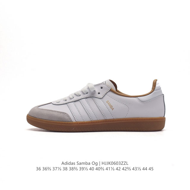 阿迪达斯 德训鞋 Adidas Originals Samba Og Shoes 经典运动鞋小白鞋 T头鞋 男女板鞋 彰显休闲摩登风情的时尚经典鞋。它诞生于50