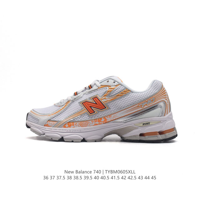 New Balance Mr740 Nb新百伦系列复古老爹风休闲运动慢跑鞋。采用轻质牛剖革拼接透气网眼衬垫织物鞋面材质 T-Beam大底提供足步弓支撑 保持步态