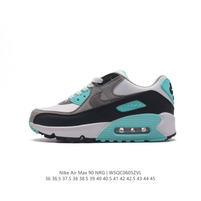 Nike 耐克 Air Max 90 Nrg 男女子休闲运动鞋 气垫运动鞋 鬼脸 倒钩 超大logo透气舒适减震耐磨底休闲运动跑步鞋。设计均采用无缝防水 Tec