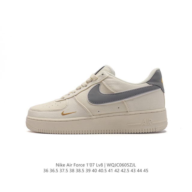 公司级 真标 带半码 耐克nike Air Force 1 Low 空军一号帆布低帮百搭休闲运动板鞋。柔软、弹性十足的缓震性能和出色的中底设计，横跨复古与现代的