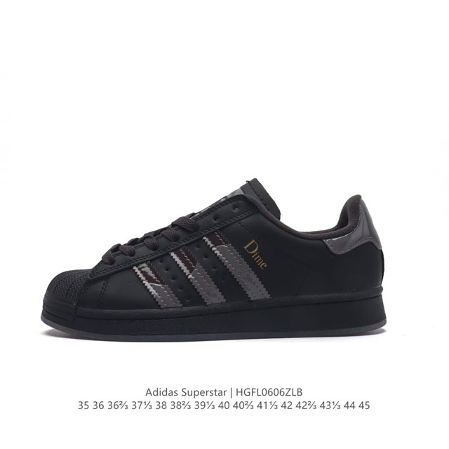 阿迪达斯 Adidas Superstar Ayoon W 三叶草运动鞋经典贝壳头板鞋 时尚女鞋 。织物鞋面材质 标志性的贝壳鞋头，锯齿三条纹，简约的线条。就连