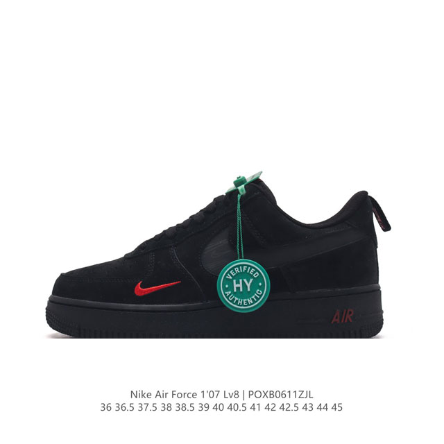 公司级 附赠送logo清洁刷 Af1耐克 Nike Air Force 1 ‘07 Low 空军一号厚底增高百搭休闲运动板鞋 原楦头原纸板 打造纯正空军版型，专