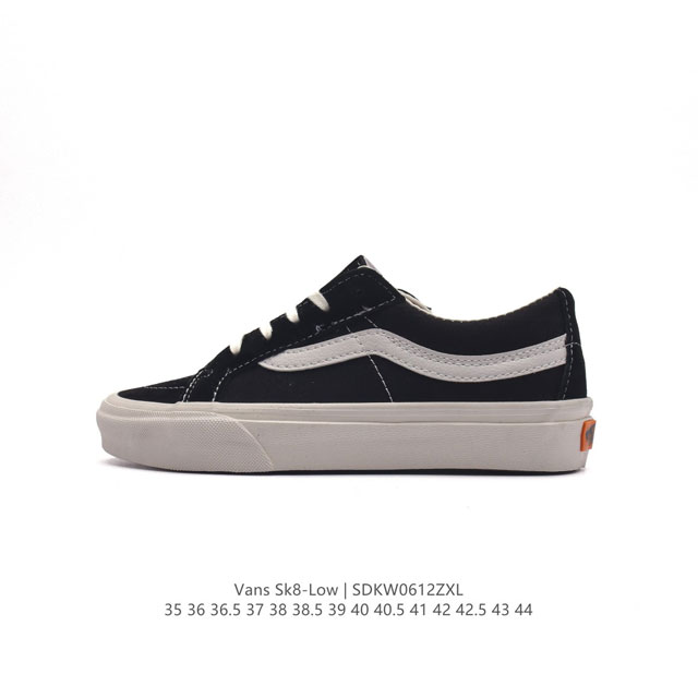 万斯 Vans Sk8-Low 经典款 小红书爆款低帮休闲帆布硫化板鞋 工艺：硫化1:1 重量1:1、真标、原钢印、材质标、鞋型标、合格证 尺码：35 36 3