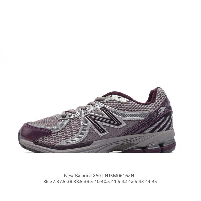 真标 Nb 新百伦 New Balance Ml860 V2 系列复古老爹风休闲运动慢跑。采用丝光猪巴皮革拼接透气网眼织物鞋面t-Beam大底提供足步弓支撑，保