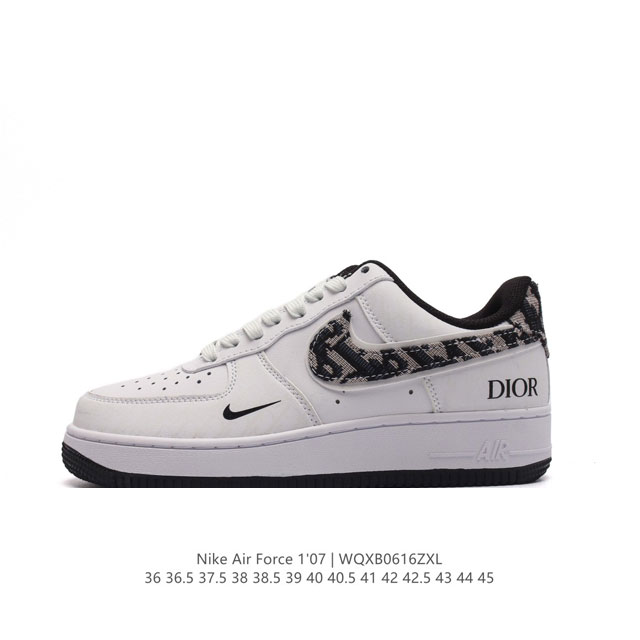 头层皮 耐克 Nike Air Force 1 '07 Low 空军一号含气垫 低帮百搭厚底增高休闲运动板鞋。柔软、弹性十足的缓震性能和出色的中底设计，横跨复古