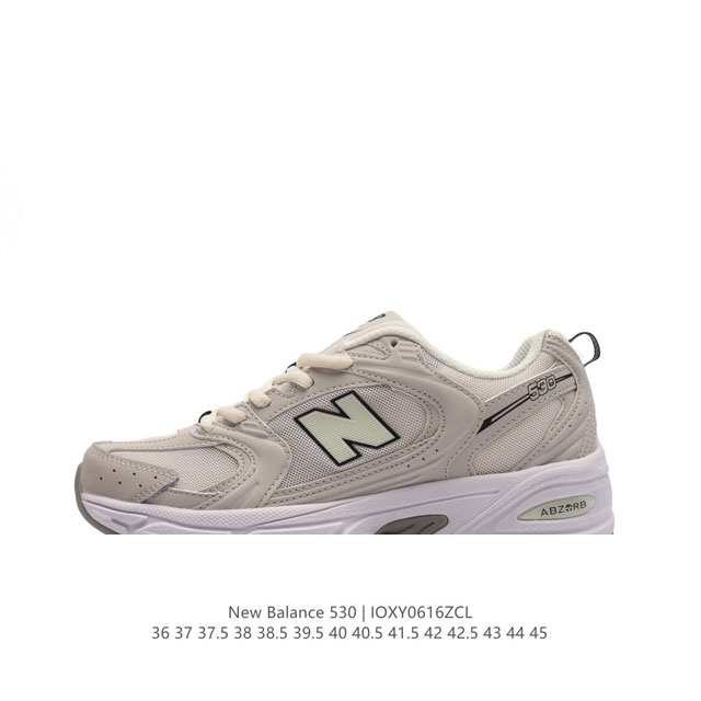 公司级 新百伦 Nb530 New Balance 530 复跑古鞋nb530这鞋双确实是nb家经复典古款式之一，以全科新技诠释，成打功造530鞋款。鞋面保在持