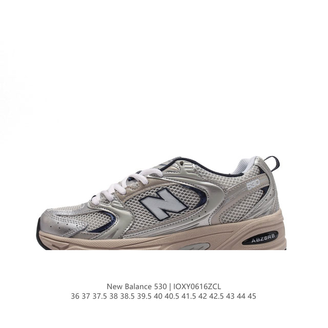 公司级 新百伦 Nb530 New Balance 530 复跑古鞋nb530这鞋双确实是nb家经复典古款式之一，以全科新技诠释，成打功造530鞋款。鞋面保在持