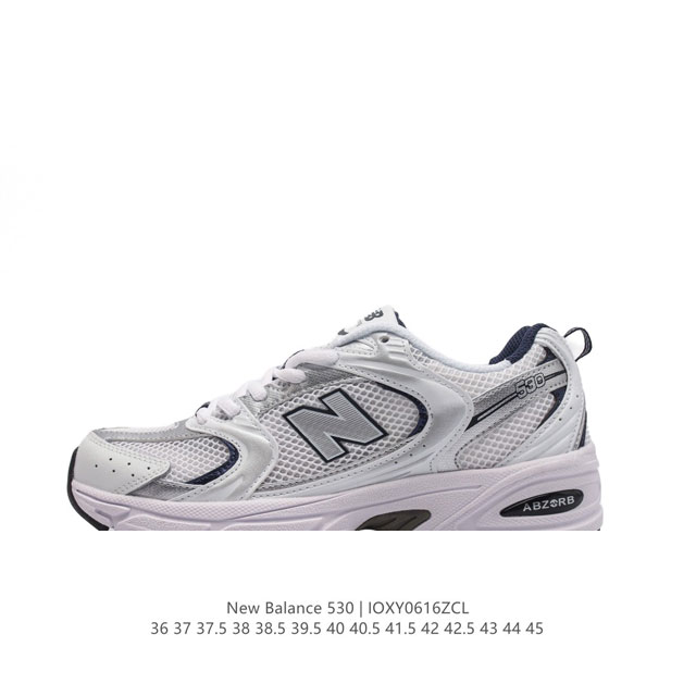 公司级 新百伦 Nb530 New Balance 530 复跑古鞋nb530这鞋双确实是nb家经复典古款式之一，以全科新技诠释，成打功造530鞋款。鞋面保在持