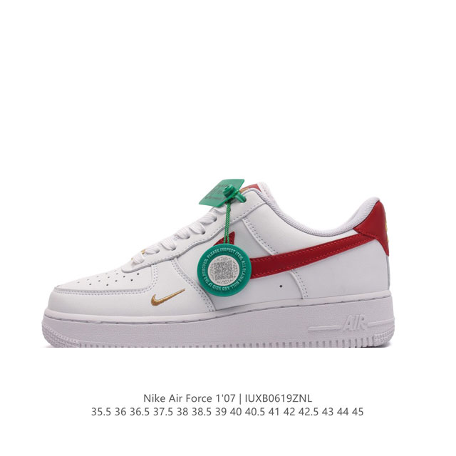 公司级 附赠送logo清洁刷 Af1耐克 Nike Air Force 1 ‘07 Low 空军一号厚底增高百搭休闲运动板鞋 原楦头原纸板 打造纯正空军版型，专