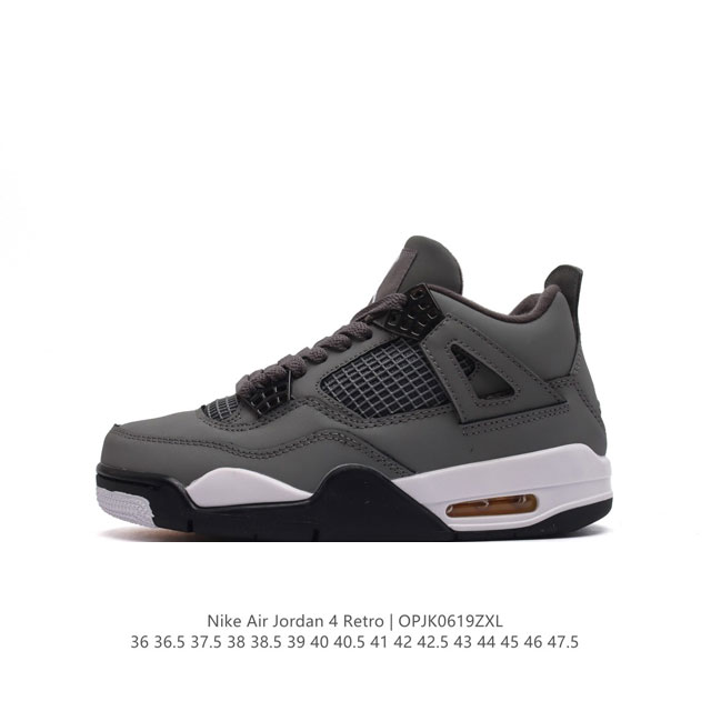 耐克 Nike Air Jordan 4 Retro Og迈克尔 乔丹aj4代乔4 中帮复古休闲运动文化篮球鞋。秉承轻量化的速度型篮球鞋设计思想完成设计，降低重