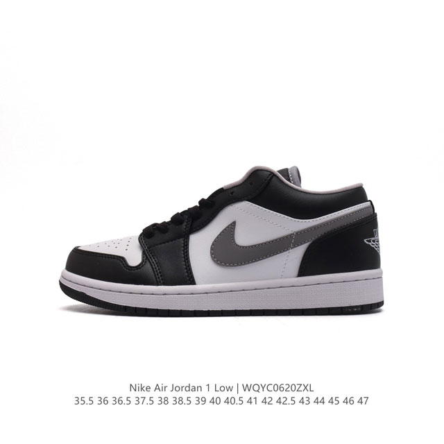 耐克 乔丹Air Jordan 1 Low AJ1 乔1 乔丹1代aj1 低帮复古文化休闲运动篮球鞋。该鞋款从 1985 年元年款汲取设计灵感，焕新演绎简约经典