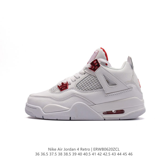 特价 耐克 Nike Air Jordan 4 Retro OG迈克尔 乔丹AJ4代乔4 中帮复古休闲运动文化篮球鞋。秉承轻量化的速度型篮球鞋设计思想完成设计，