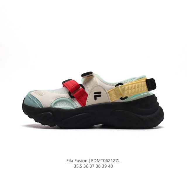 斐乐女士凉鞋 FILA FUSION 意大利百年经典运动品牌，网红单品 小红书推荐爆款。FILA斐乐火星鞋新款厚底增高老爹鞋 复古百搭运动鞋斐乐潮牌文化球鞋 街