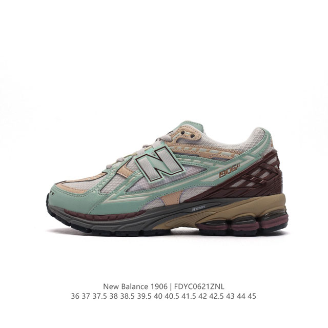 公司级 新百伦 New Balance M1906系列 复古运动鞋单品宝藏老爹鞋款。作为NB最经典的档案鞋型之一，与2002一样，1906有着NB最成熟的技术加