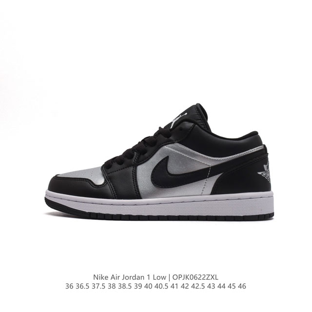 耐克 乔丹Air Jordan 1 Low AJ1 乔1 乔丹1代aj1 低帮复古文化休闲运动篮球鞋。该鞋款从 1985 年元年款汲取设计灵感，焕新演绎简约经典