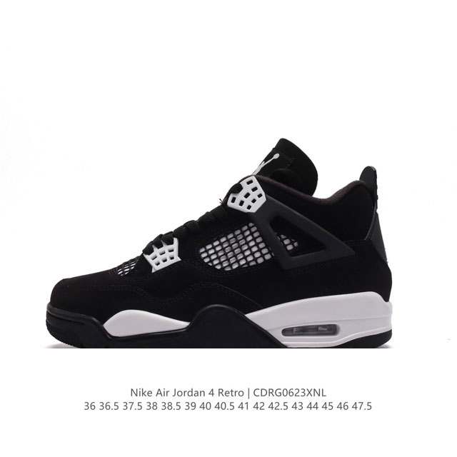 耐克 Nike Air Jordan 4 Retro OG迈克尔 乔丹AJ4代乔4 中帮复古休闲运动文化篮球鞋。秉承轻量化的速度型篮球鞋设计思想完成设计，降低重