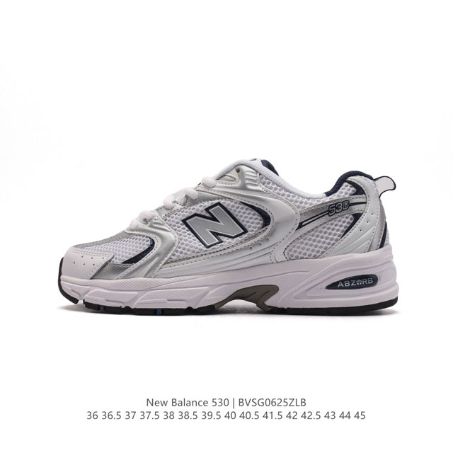 真标 新百伦 NB530 New Balance 530 复跑古鞋NB530这鞋双确实是NB家经复典古款式之一，以全科新技诠释，成打功造530鞋款。鞋面保在持5