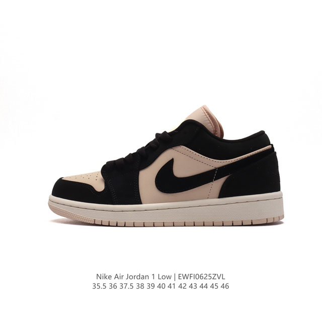 耐克 乔丹Air Jordan 1 Low AJ1 乔1 乔丹1代aj1 低帮复古文化休闲运动篮球鞋。该鞋款从 1985 年元年款汲取设计灵感，焕新演绎简约经典