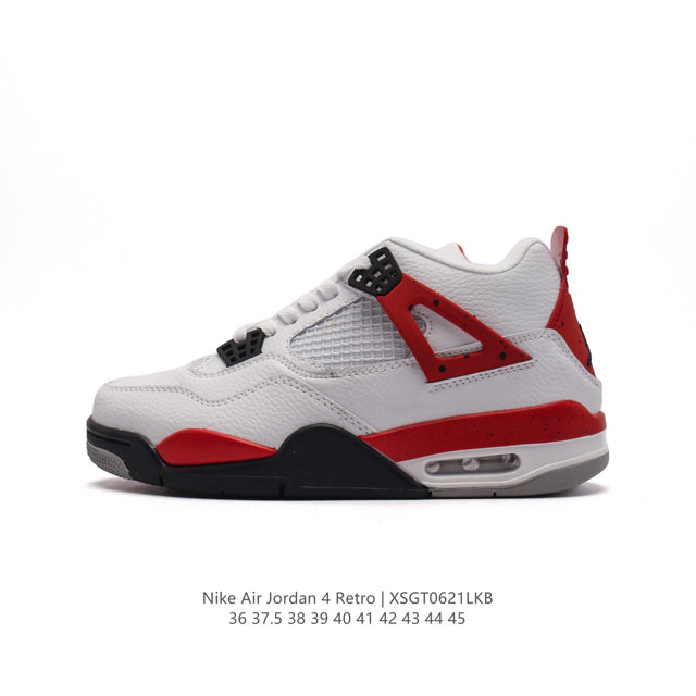 耐克 Nike Air Jordan 4 Retro OG迈克尔 乔丹AJ4代乔4 中帮复古休闲运动文化篮球鞋。秉承轻量化的速度型篮球鞋设计思想完成设计，降低重