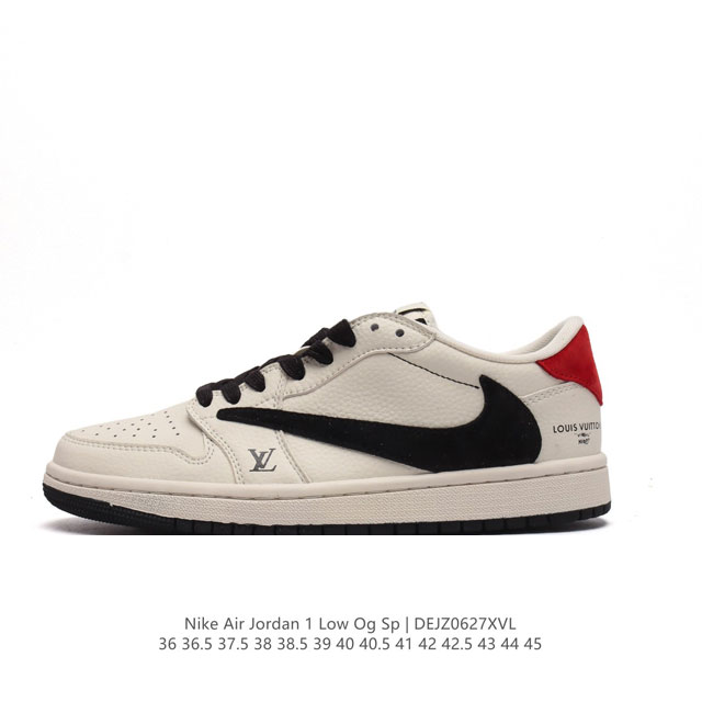 耐克 Nike Air Jordan 1 Low OG SP Military Blue AJ1乔1 倒勾 路易威登联名 低帮篮球鞋 AJ1 乔丹1代 aj1