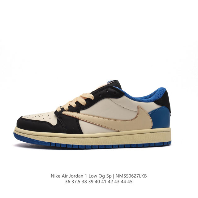 特价头层皮 耐克 Nike Air Jordan 1 Low OG SP Military Blue AJ1乔1 倒勾 低帮篮球鞋 AJ1 乔丹1代 aj1 乔