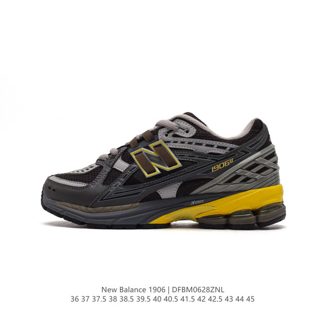 公司级 新百伦 New Balance M1906系列 复古运动鞋单品宝藏老爹鞋款。作为NB最经典的档案鞋型之一，与2002一样，1906有着NB最成熟的技术加