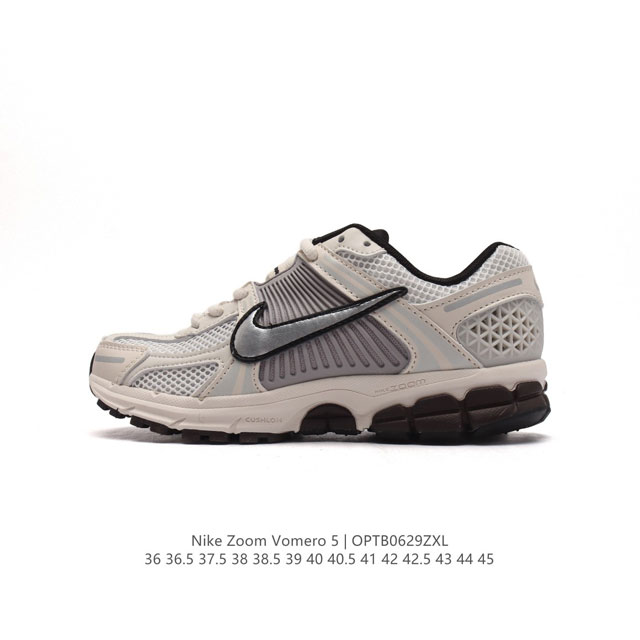 Nike 耐克夏季 ZOOM VOMERO 5 运动鞋休闲训练跑步鞋。Nike Zoom Vomero 5 男女子运动鞋妥帖包覆足部，提供透气支撑效果。耐穿材料