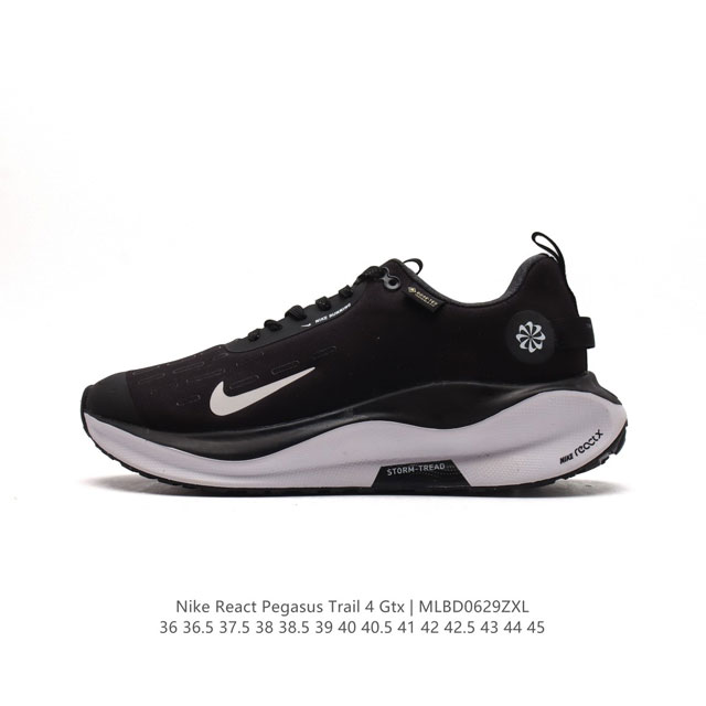 耐克 Nike Infinity Run 4 GORE-TEX 男女子防水公路跑步鞋 厚底增高百搭老爹运动鞋。Nike ReactX 泡绵提供高出 Nike R