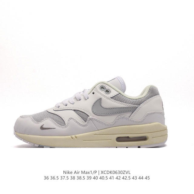 真标 耐克 Nike Air Max 1 男女子运动鞋 从法国建筑中汲取设计灵感，兼具运动风范和时尚格调，是此系列起初搭载 Air 的鞋款。疾速外观、经典缓震配