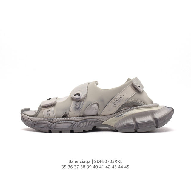 公司级 Balenciaga AW22 HD Sneaker 巴黎世家 男女士凉拖鞋 沙滩鞋 走秀新款洞洞鞋凉鞋 类型：男女鞋 Size：35-45 编码：SD