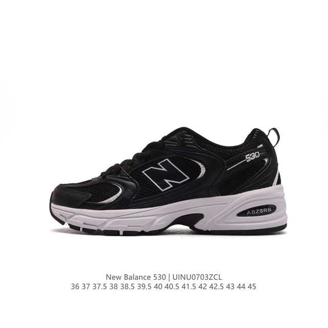 新百伦 NB530 New Balance 530 复跑古鞋NB530这鞋双确实是NB家经复典古款式之一，以全科新技诠释，成打功造530鞋款。鞋面保在持530基