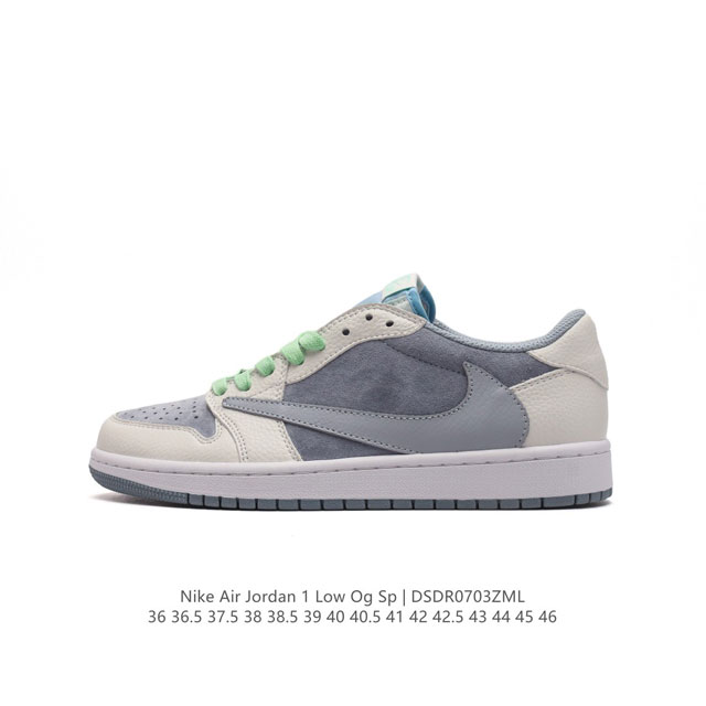 耐克 Nike Air Jordan 1 Low OG SP Military Blue AJ1乔1 倒勾 路易威登联名 低帮篮球鞋 AJ1 乔丹1代 aj1