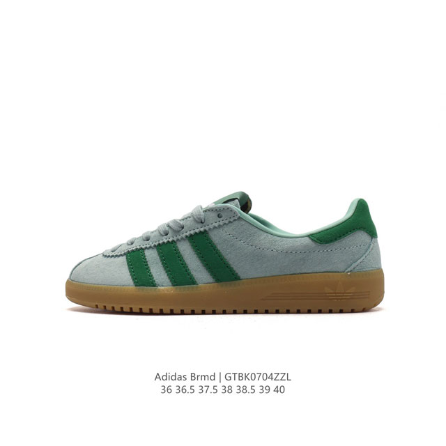 Adidas Originals Bermuda Brmd 时尚复古 耐磨轻便 低帮板鞋 阿迪达斯 adidas 三叶草女鞋夏季adidas BRMD运动鞋休闲