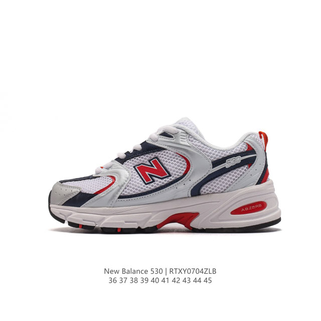 新百伦 NB530 New Balance 530 复跑古鞋NB530这鞋双确实是NB家经复典古款式之一，以全科新技诠释，成打功造530鞋款。鞋面保在持530基