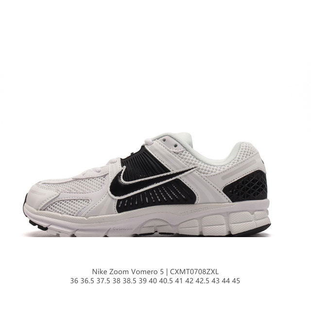 Nike 耐克夏季 Zoom Vomero 5 运动鞋休闲训练跑步鞋。Nike Zoom Vomero 5 男女子运动鞋妥帖包覆足部，提供透气支撑效果。耐穿材料