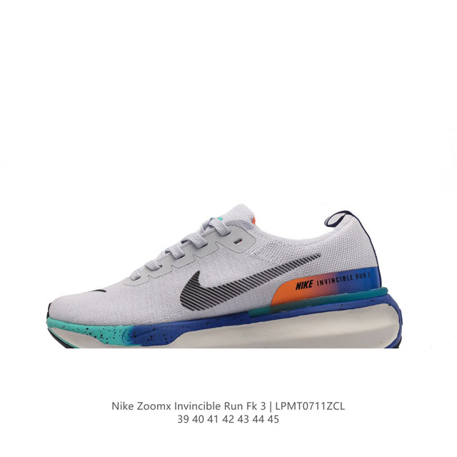 耐克 Nike Zoomx Invincible Run Fk 3 机能风格运动鞋 厚底增高老爹鞋。最新一代的invincible 第三代来了！首先鞋面采用的是