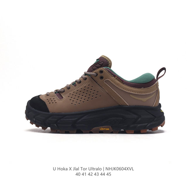 Hoka Tor Ultra X Jlal 联名款运动鞋 经典鞋款复刻 户外性能新星横空出世！Jl Al联名款hoka Ultra Low减震防滑耐磨户外功能鞋