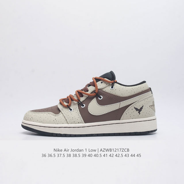 耐克 Nike Air Jordan1 Low Aj1乔丹一代 Aj1 乔1 乔丹1代 解构绑带 低帮经典复古文化休闲运动篮球鞋 原鞋开模 拒绝公底 购置原厂同