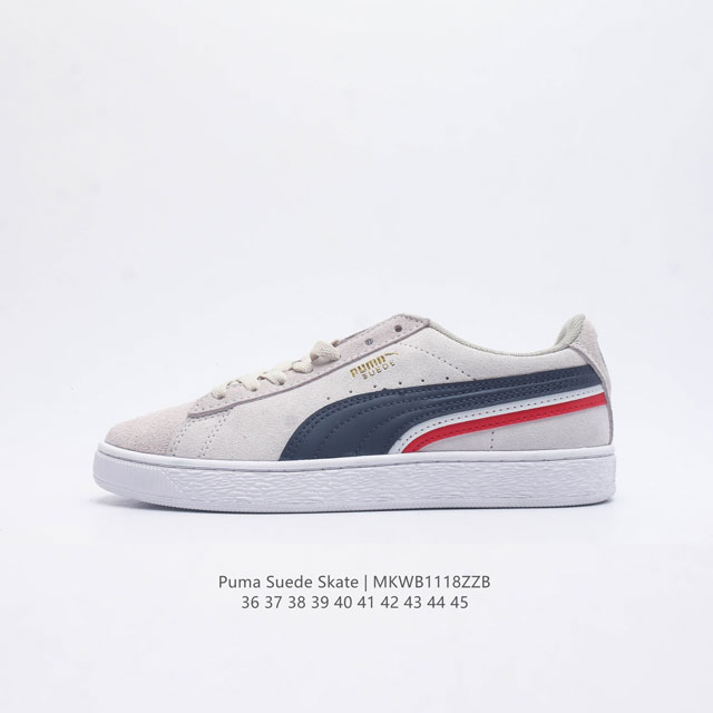 彪马puma Suede Skate 低帮复古轻便透气防滑减震休闲鞋 时尚男女士板鞋潮运动鞋 尺码: 36-45 货号：380865 编码：Mkwb1118Zz