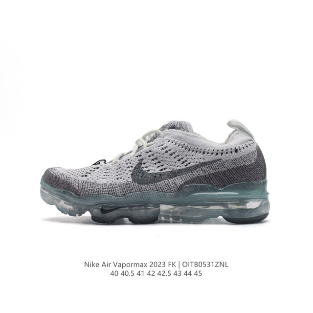 耐克 男鞋 Nike Air Vapormax2023 Fk Flyknit 运动鞋全掌长气垫 缓震跑步鞋 打孔鞋垫透气出众 可抽出来详细查看 。弹性 Flyk - 点击图像关闭