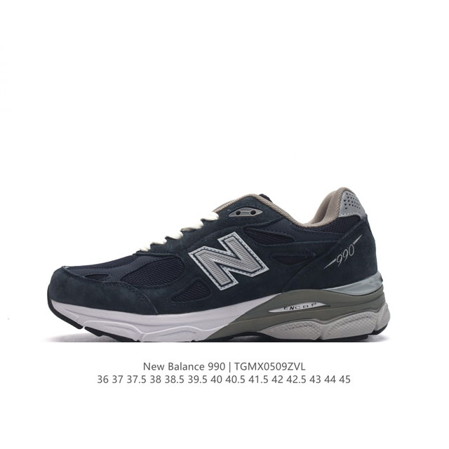 新百伦 New Balance Nb990 V3系列 高端美产990系列简约经典舒适百搭时尚复古休闲鞋缓震透气跑步鞋。该鞋款采用mcd Motion Contr