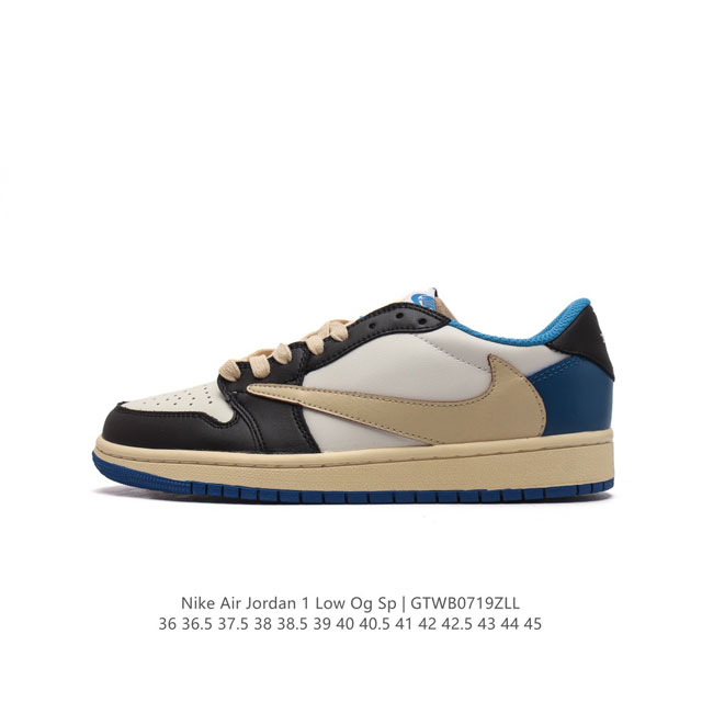 特价 耐克 Nike Air Jordan 1 Low Og Sp Military Blue Aj1乔1 倒勾 低帮篮球鞋 Aj1 乔丹1代 Aj1 乔1 反