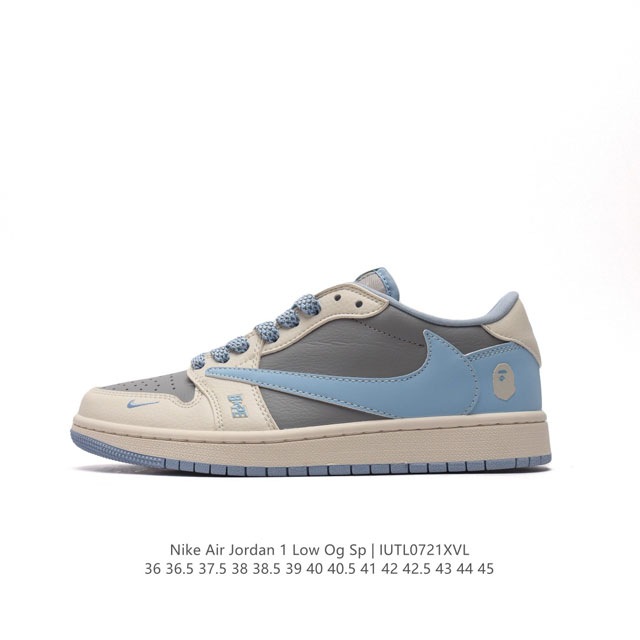 耐克 Nike Air Jordan 1 Low Og Sp Military Blue Aj1乔1 倒勾 路易威登联名 低帮篮球鞋 Aj1 乔丹1代 Aj1