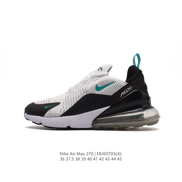 耐克 Nike Air Max 270 后半掌气垫缓震运动鞋时尚男女士跑步鞋 。作为 Nike 休闲型 Air Max 鞋款，Nike Air Max 270