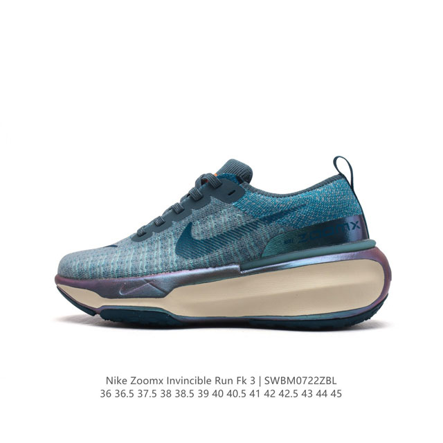 真标 耐克 Nike Zoomx Invincible Run Fk 3 机能风格运动鞋 厚底增高老爹鞋，最新一代的invincible 第三代来了！首先鞋面采